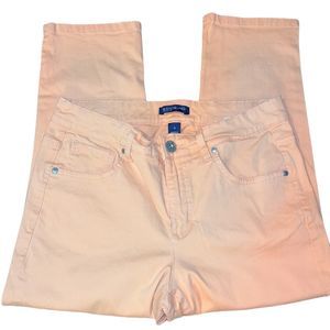 Bandolino Coral/Peach Stretch Women’s Capri Crop Jeans Size 10 Missy